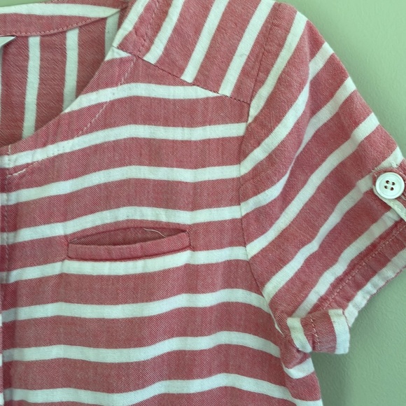 J. Crew Boathouse Striped Dress Chambray Size 2 - Picture 3 of 13